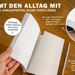 Planer 2027 Eine gute Woche Terminkalender mit Einklappseiten für Zettel Wochenplaner mit 2 Seiten pro Woche Softcover Kalender in Creme Beige mit Leseband