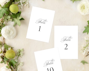 Whimsical and Romantic Wedding Table Numbers