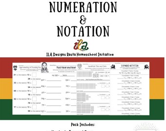 Mathematics Numeration and Notation/ Expanded Notation/ Hundreds Tens and Ones/Rasta Homeschool/Printables/Worksheets