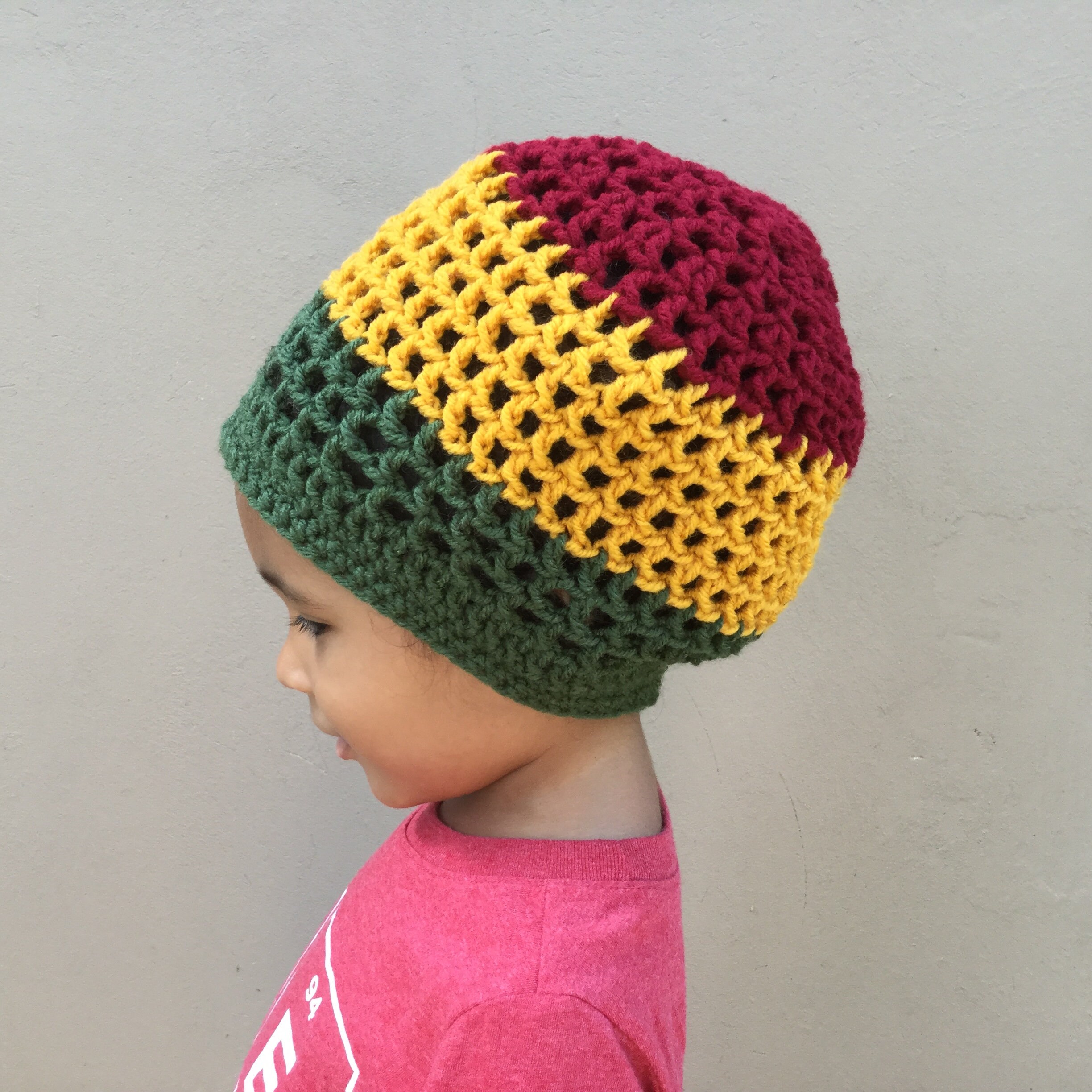 Unisex Rasta Red Gold Army Green Tam 