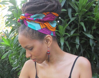 ILA Zora Stretch African print Head Tie / Africanprint Headband