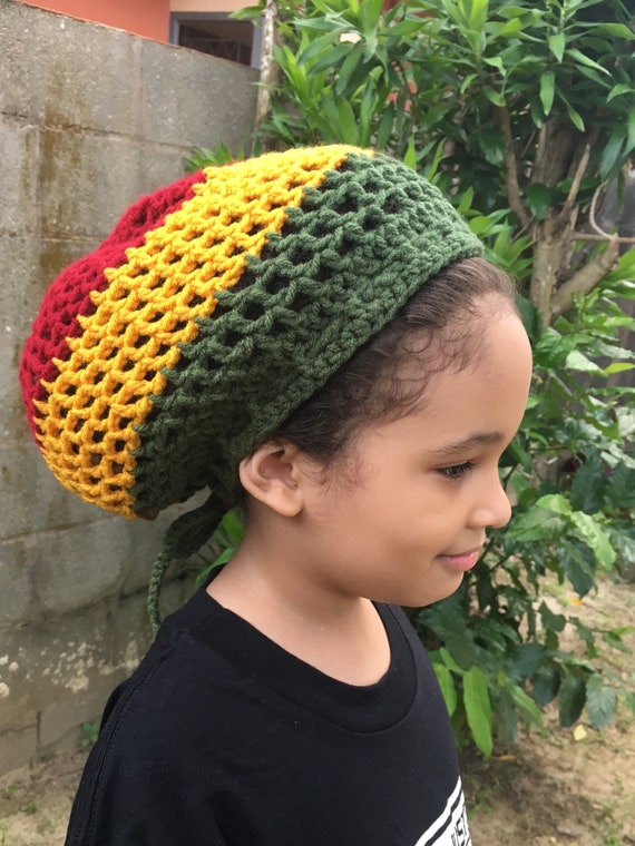 Unisex Rasta Red Gold Army Green Tam 