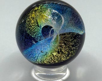 Mármol artesanal - Vidrio de borosilicato con brillo dicroico / Regalo único / Expositor incluido (200)
