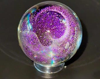 Mármol dicroico rosa y morado hecho a mano