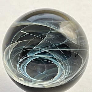 Handmade Silver Fumed Galaxy Marble
