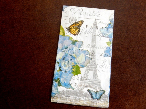 4 Pájaro individuales y Mariposa Decoupage Servilletas álbumes de recortes medios mixtos