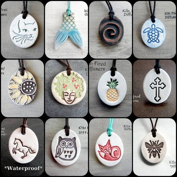 terracotta necklace for essential oils