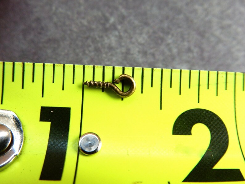 Wholesale Antique Bronze Screw Eyes Tiny Eye Screws Screw Etsy