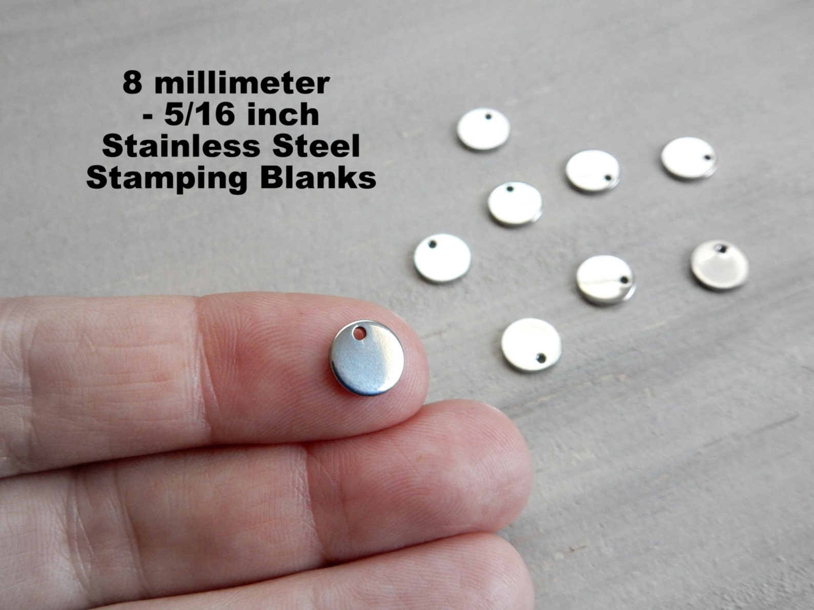 200 Bulk 304 Stainless Steel Stamping Blanks Wholesale Tiny Etsy