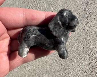 Small Crystal Dachshund Weiner Dog Carvings