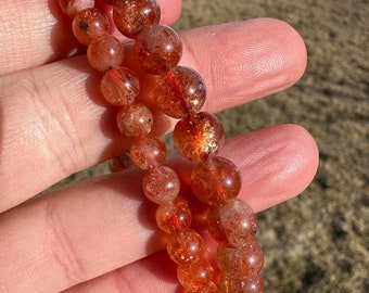 HQ Golden Sunstone Bracelets 6mm or 8mm