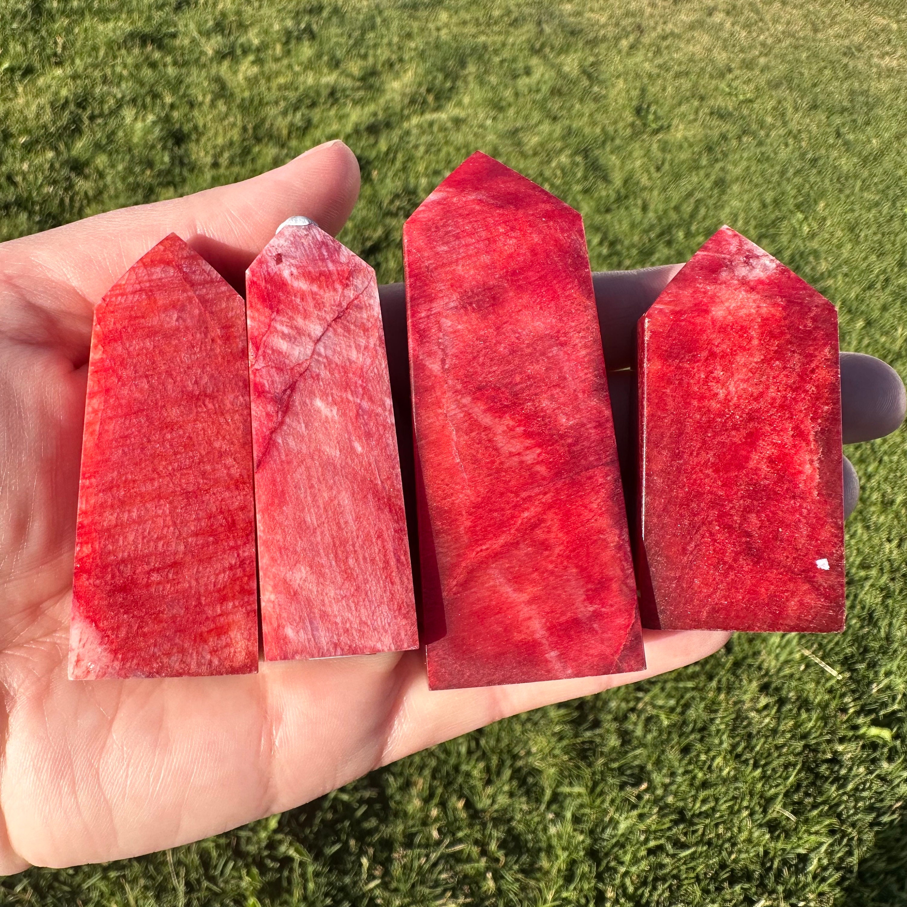 Shimmering Red Moonstone Towers - Etsy