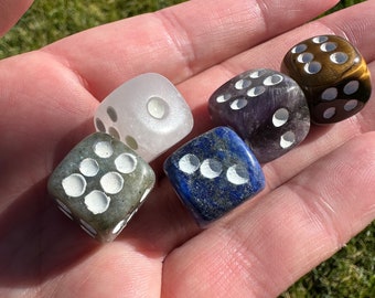 Natural Crystal Dice D6 Six Sided