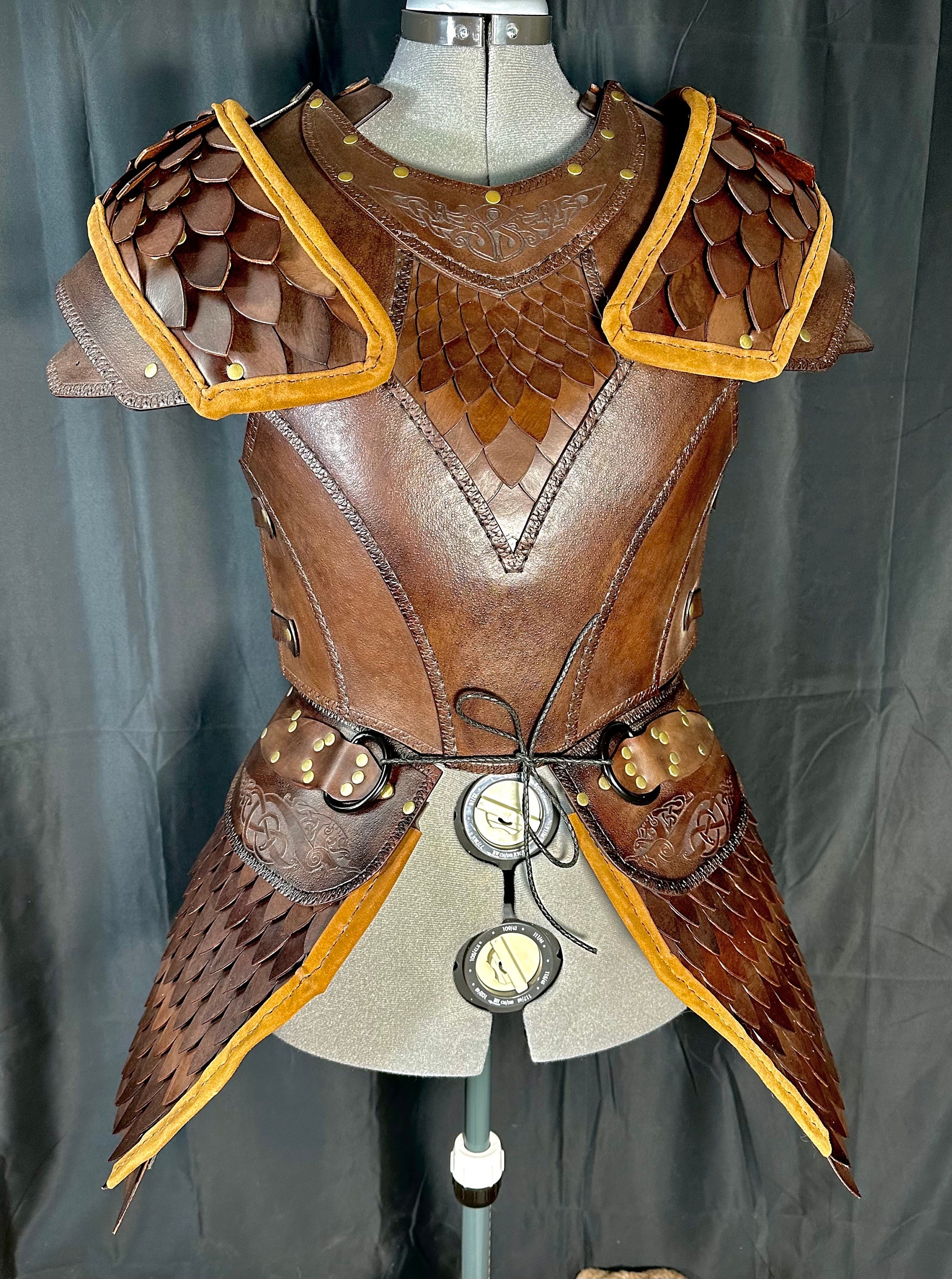一条りあな　Spirit of defiance Leather charm Dragon Queen Women's Leather Armor SHIPS IMMEDIATLY! - Etsy