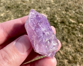 Amethyst Double Terminated Crystal Carving, DT