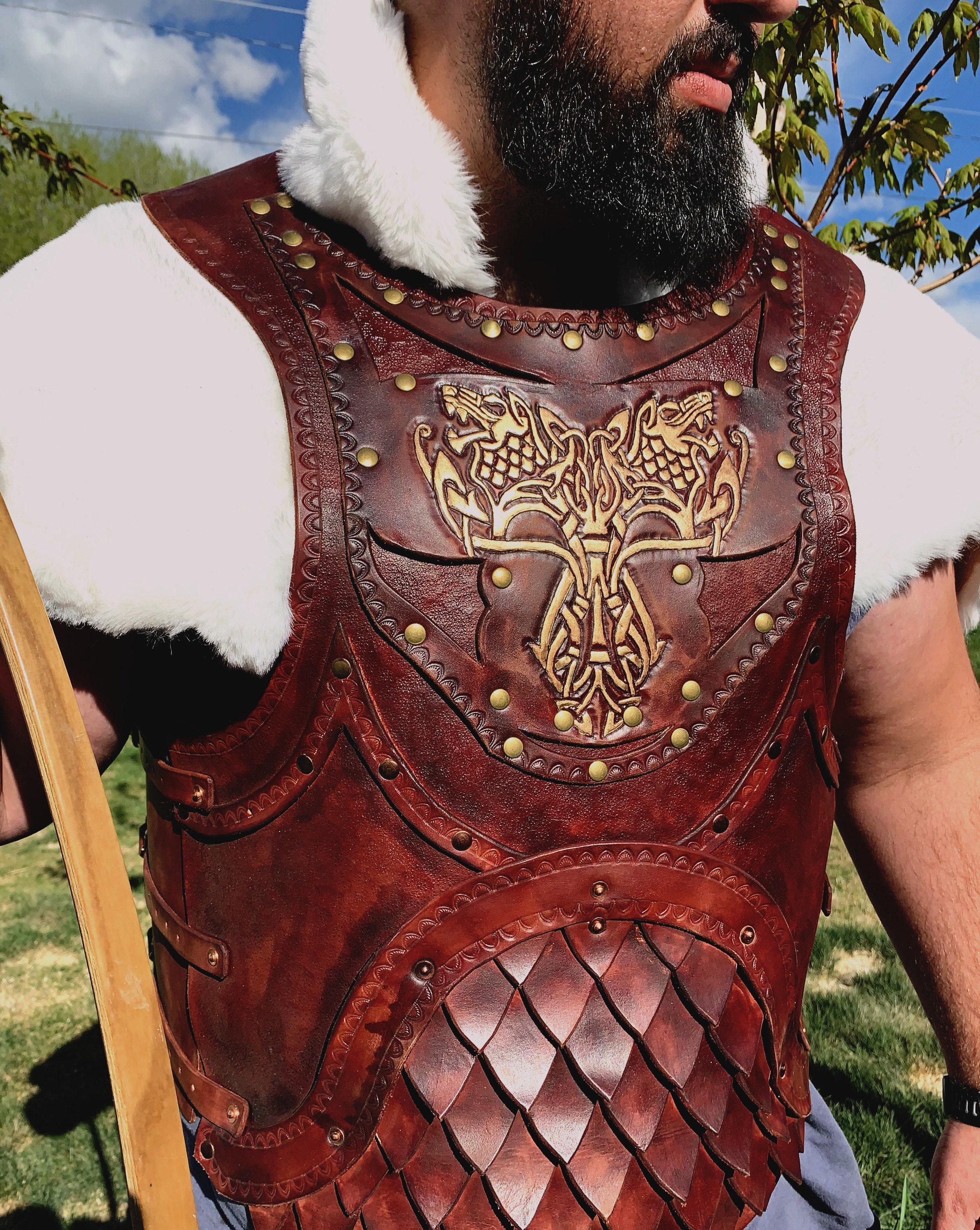 Leather Armor, Leather Costume, Leather Armour Body Armor, Cosplay