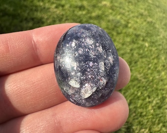 Small Oval Bloodshot Iolite Sunstone Cabochon