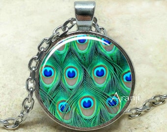 Peacock necklace, peacock pendant, peacock jewelry, peacock feathers necklace, peacock feathers jewelry, peacock plumage Pendant #AN149P