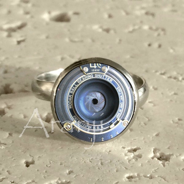 Cameral lens ring, photographer ring, photography jewelry, camera lens jewelry, adjustable ring, lens, camera, Ring#HG199R