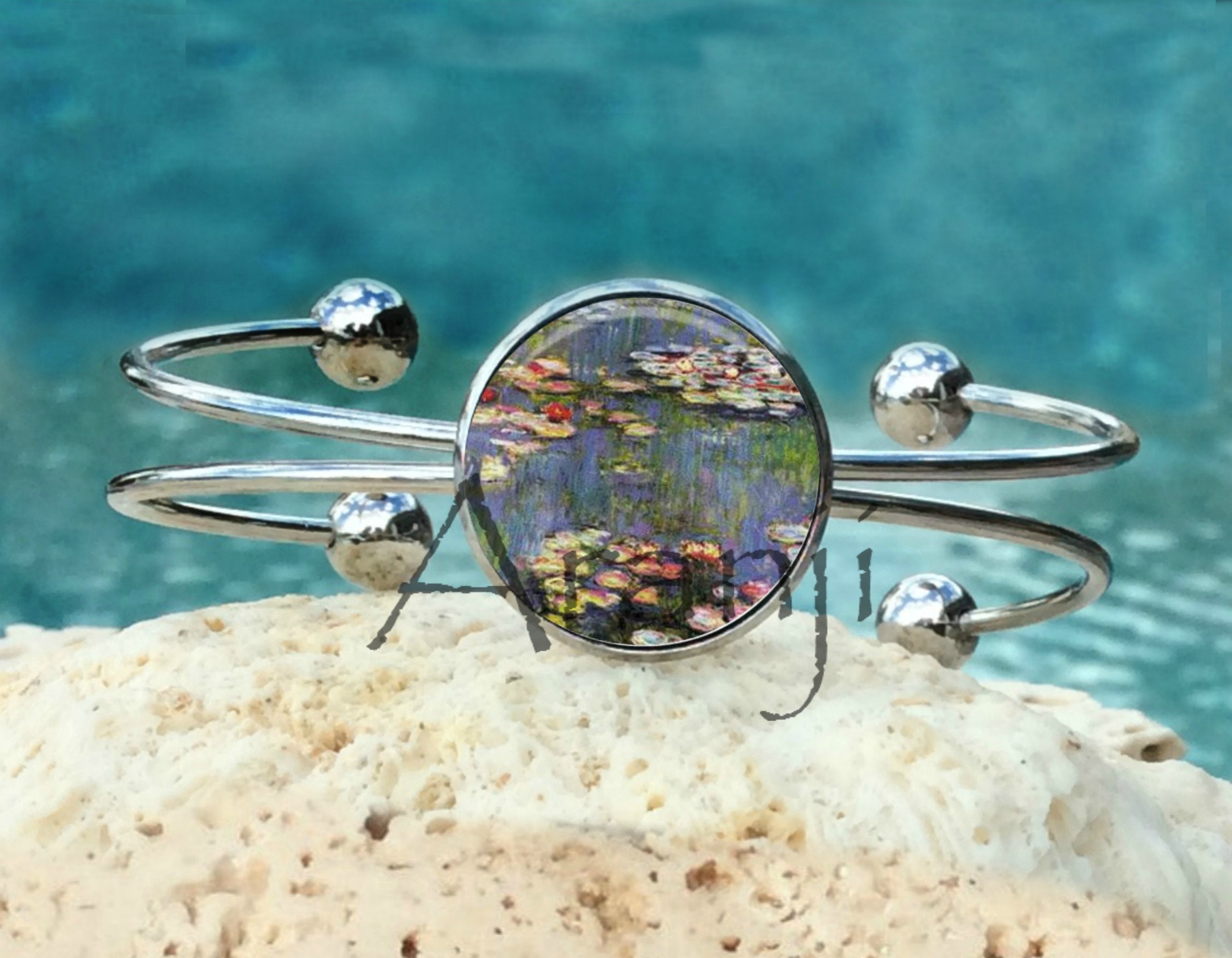 Monet's Waterlilies Bracelet, Monet Waterlilies Cuff, Monet Fine Art Bracelet, Waterlilies Bracelet, Monet Jewelry, Monet Bracelet AR131B - Etsy Monet's Waterlilies Bracelet, Monet Waterlilies Cuff, Monet Fine Art Bracelet, Waterlilies Bracelet, Monet Jewelry, Monet Bracelet AR131B - Etsy