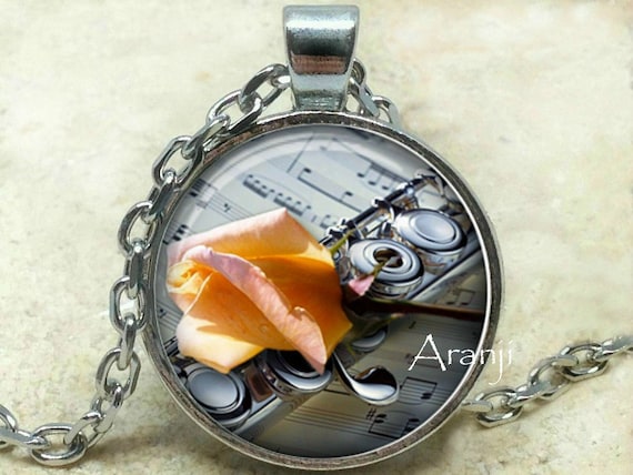 Flute Art Pendant, Flute Necklace, Flute Pendant, Flute Jewelry