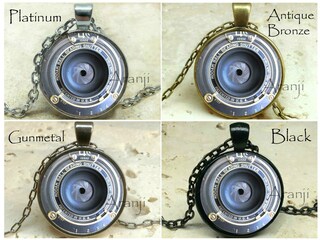Orecchini Pendente A Forma Di Macchina Fotografica Vintage, Miniblings, Neri, In Plastica, 18 Mm, Anallergici, Fatti A Mano In Germania