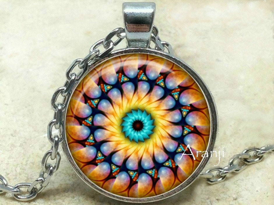 その他 German kaleidoscope glass pendant top.1 Kaleidoscope Art Pendant, Kaleidoscope Necklace, Kaleidoscope