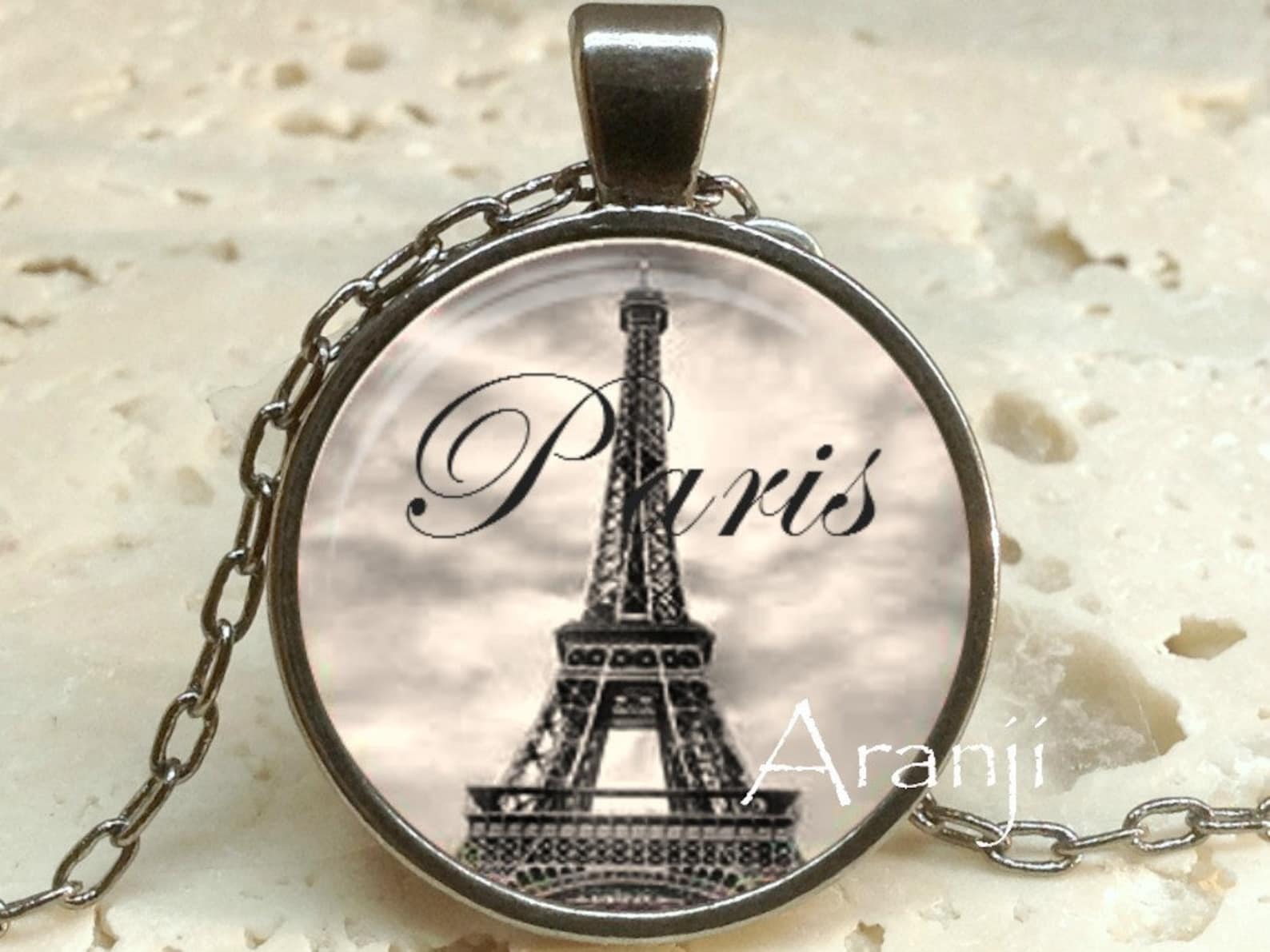 Eiffel Tower Necklace Eiffel Tower Pendant Eiffel Tower Etsy