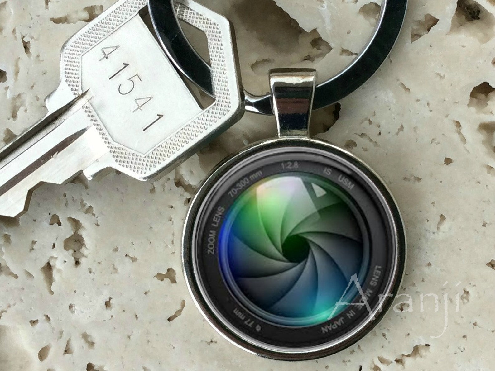 Camera Lens Keychain Key Chain Key Ring Key Fob Camera Etsy