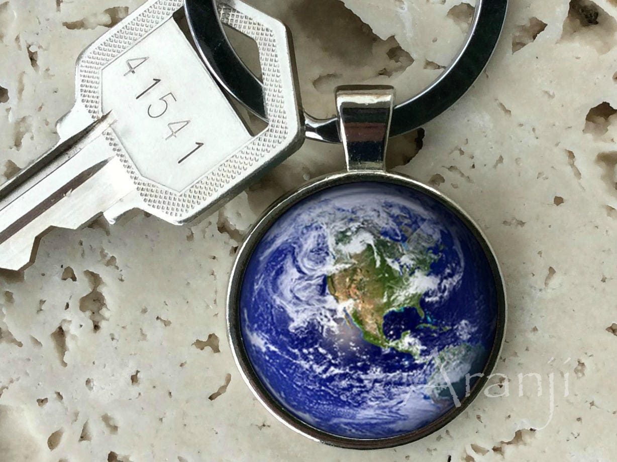 小物 HOPE EARTH KEY FOOK Earth Keychain, Key Chain, Key Ring, Key Fob, Planet Earth