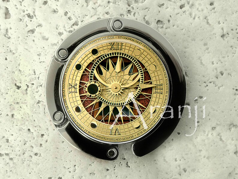 purse hook tabletop purse hanger Vintage clock purse hanger clock purse hook vintage clock HG139PH clock purse hanger purse hanger