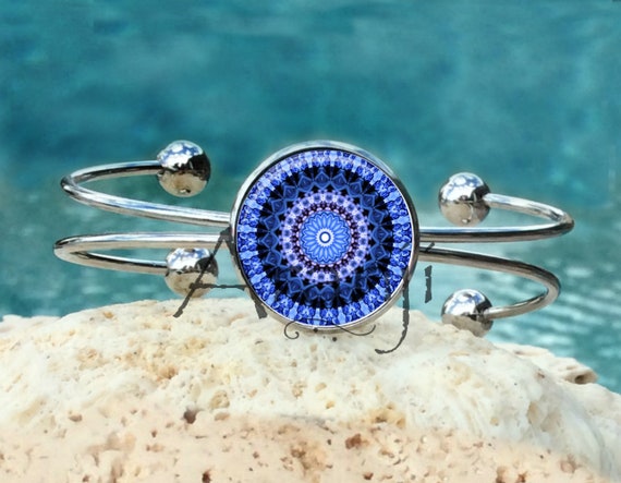 Kaleidoscope White Sapphire and Oxidized Sterling Silver Bracelet – Diana  Vincent Jewelry Designs
