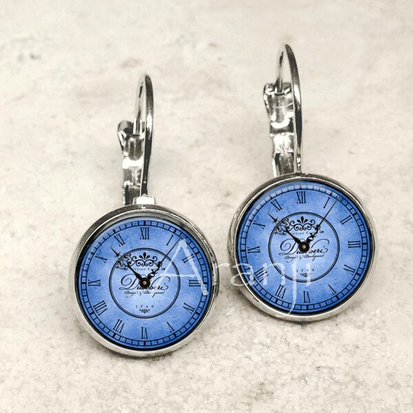 Clock Earrings Etsy
