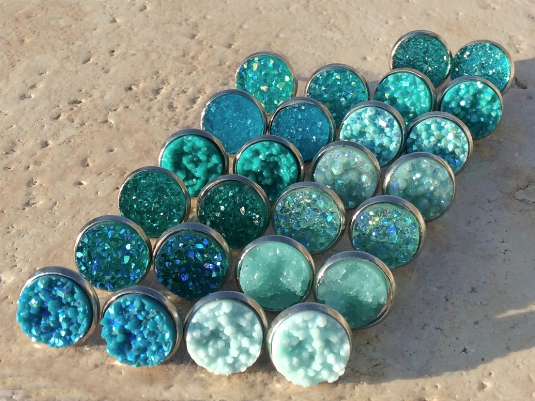 Choose Your Favorite Turquoise Druzy Earrings Turquoise Druzy - Etsy