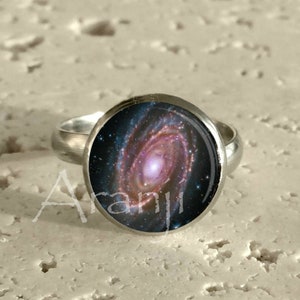 Galaxy ring, spiral galaxy, Milky Way jewelry, space art ring, astronomy, galaxy jewelry, NASA jewelry, galaxy, Ring #SP204R
