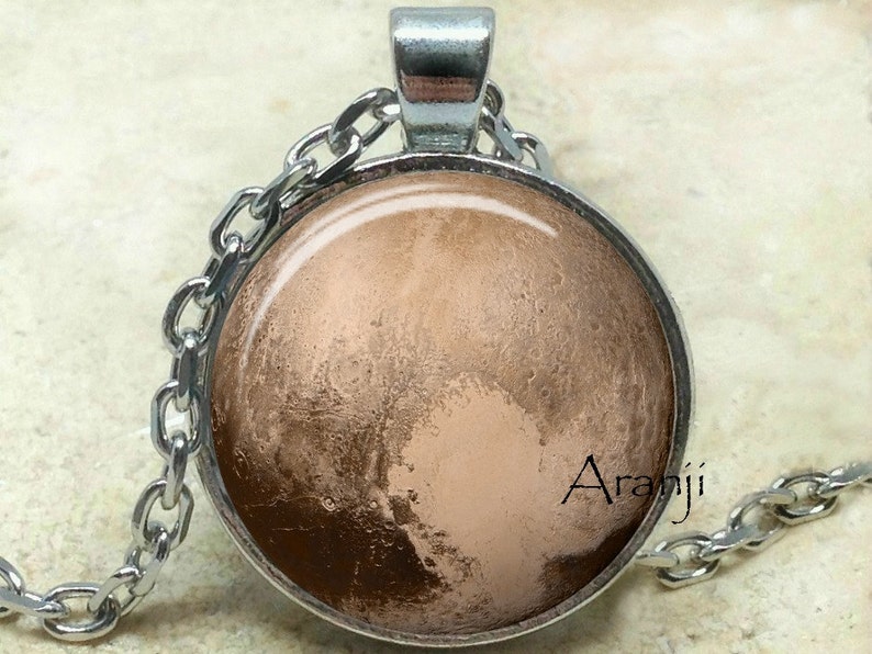 solar system Pluto necklace space jewelry planet jewelry Pluto art pendant Pluto pendant Pendant #SP190P Pluto space pendant