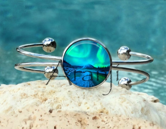 Aurora borealis northern lights bracelet best sale