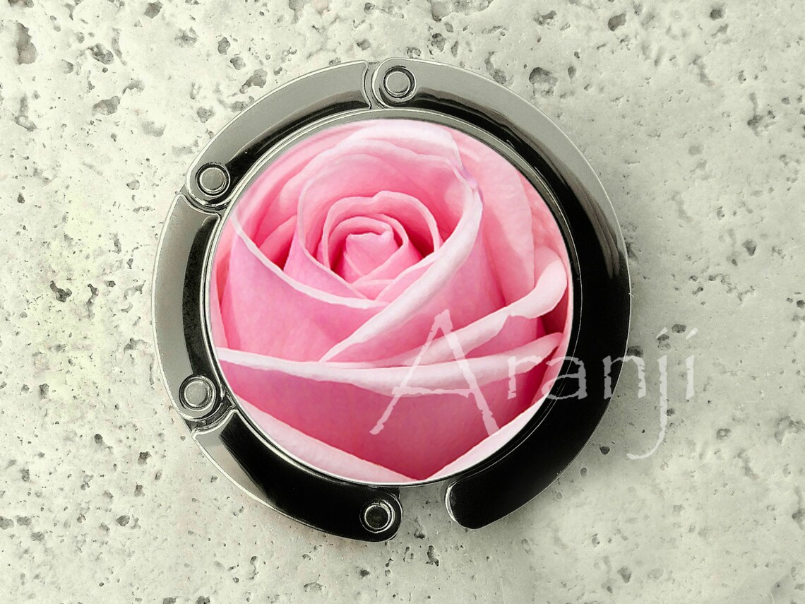 Pink Rose Purse Hanger Tabletop Purse Hanger Purse Hanger Etsy