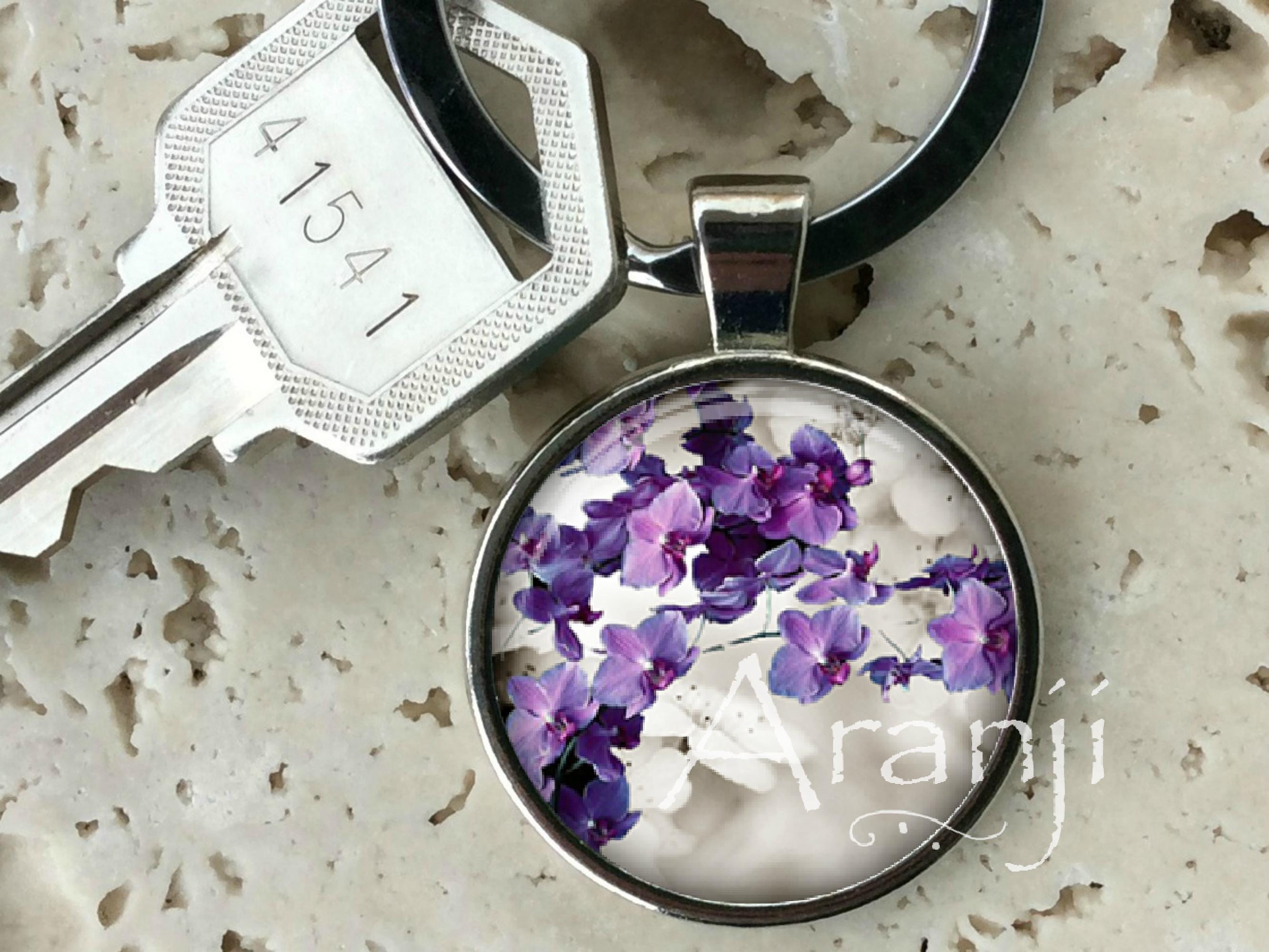 Orchid Keychain - Etsy