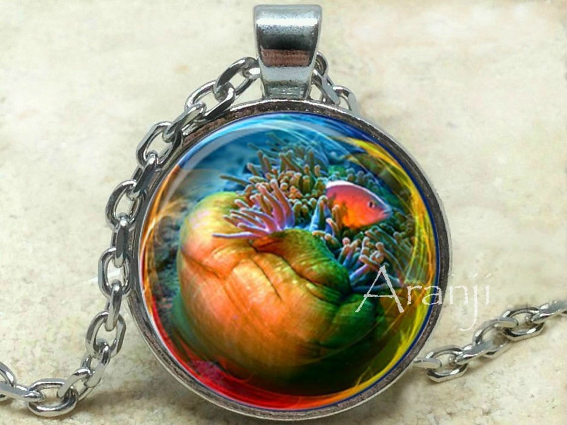 Coral Reef Necklace Coral Reef Pendant Coral Reef Jewelry Etsy