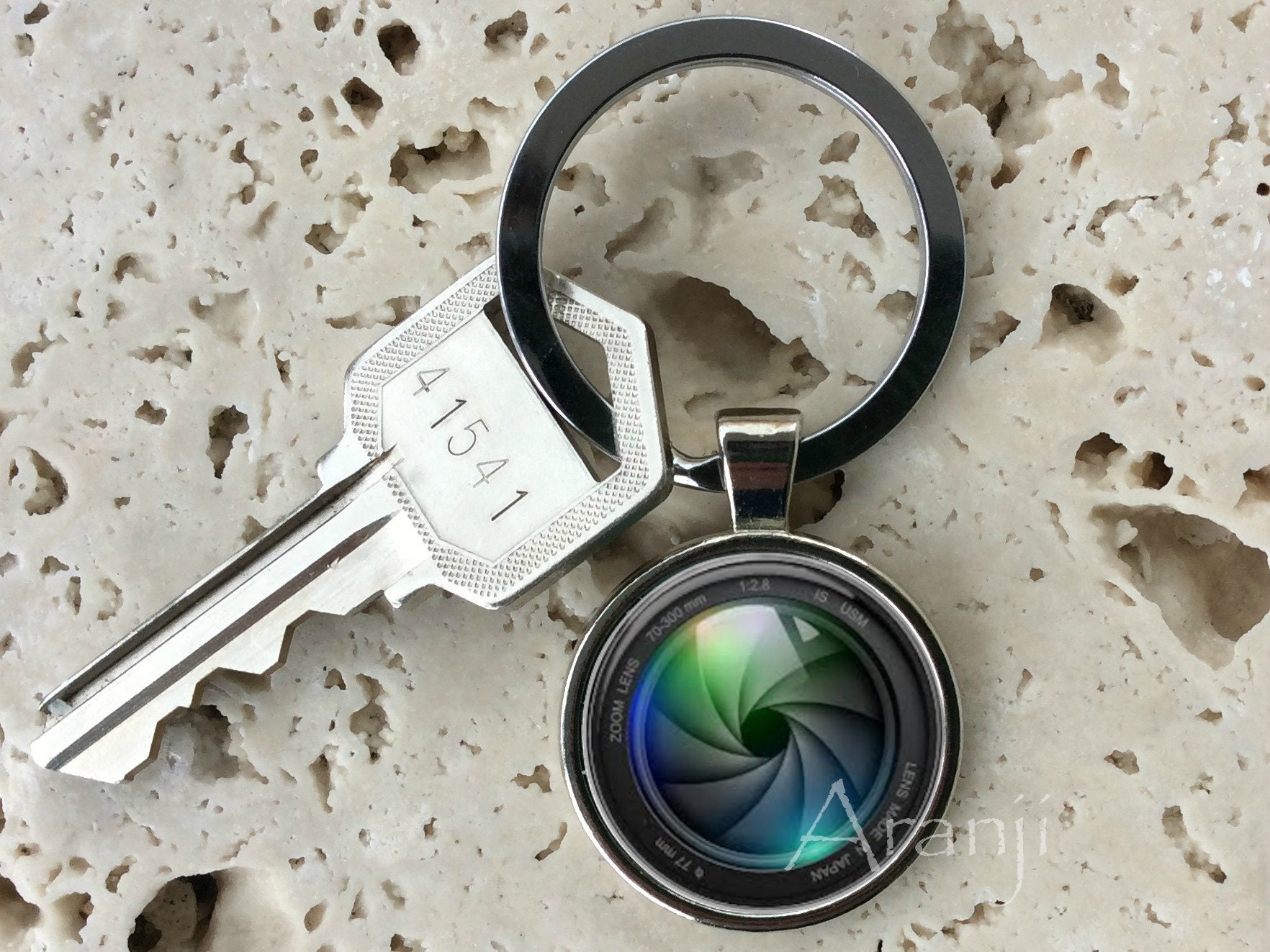 Camera Lens Keychain Key Chain Key Ring Key Fob Camera Etsy