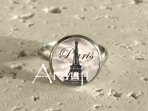 Buy Giva Sterling Silver One Size Rose Gold Eiffel Tower Ring Online at  Best Prices in India - JioMart.