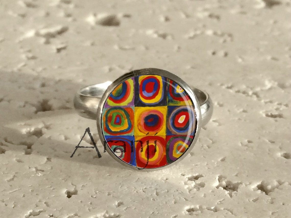 Kandinsky Rings Kandinsky Circles Ring Kandinsky Adjustable Ring Fine Art - Etsy