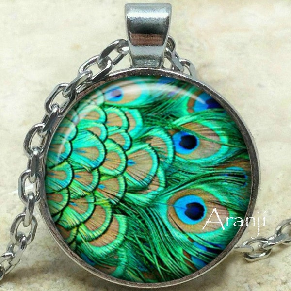 Peacock pendant, peacock necklace, peacock feathers, peacock jewelry, peacock photo, peacock Pendant #AN143P