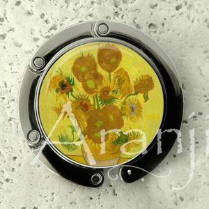 Van Gogh Sunflowers purse hanger, tabletop purse hanger, purse hanger, purse hook, Sunflowers purse hook, Van Gogh purse hanger, AR156PH