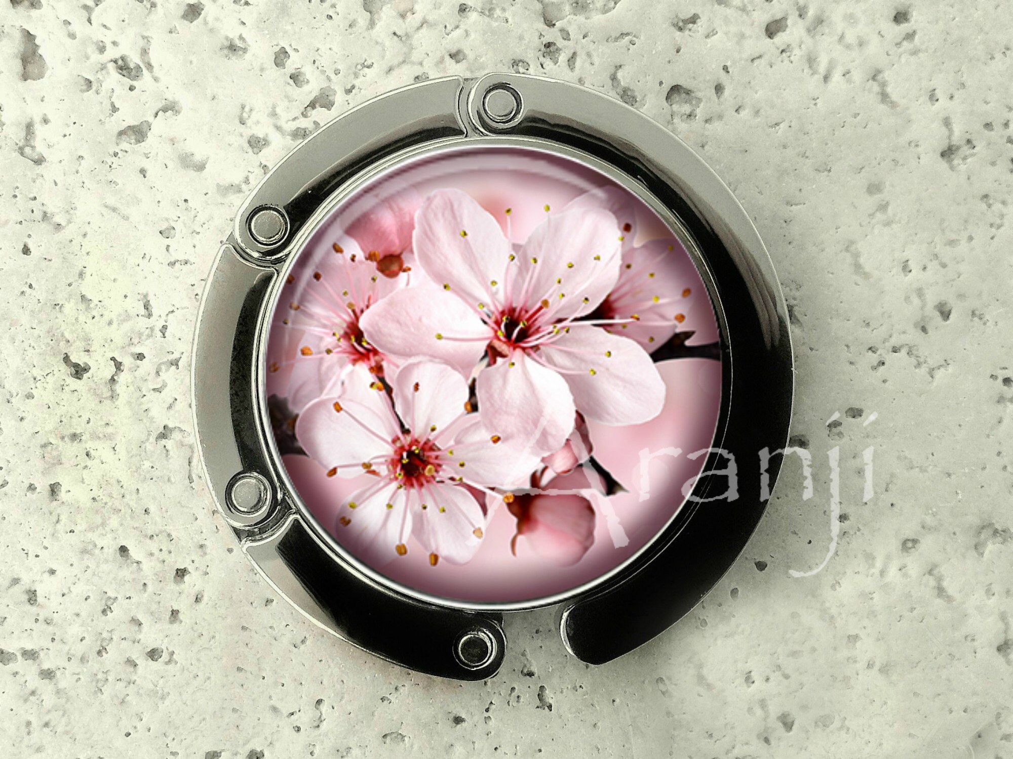 Cherry blossom purse hanger, tabletop purse hanger, purse hanger, purse hook, flower purse hook, cherry blossom purse hook, PL164PH