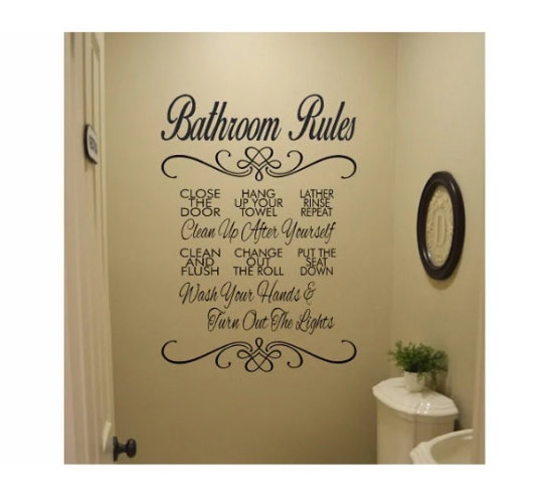 Bathroom Wall Vinyl Decal Sticker Bath Room Mirror Sticker Wall Quote