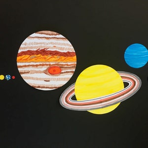 To-Scale Paper Planets Printable