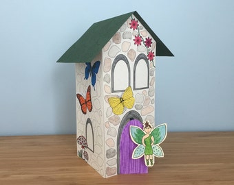 Fairy House Printable Papercraft