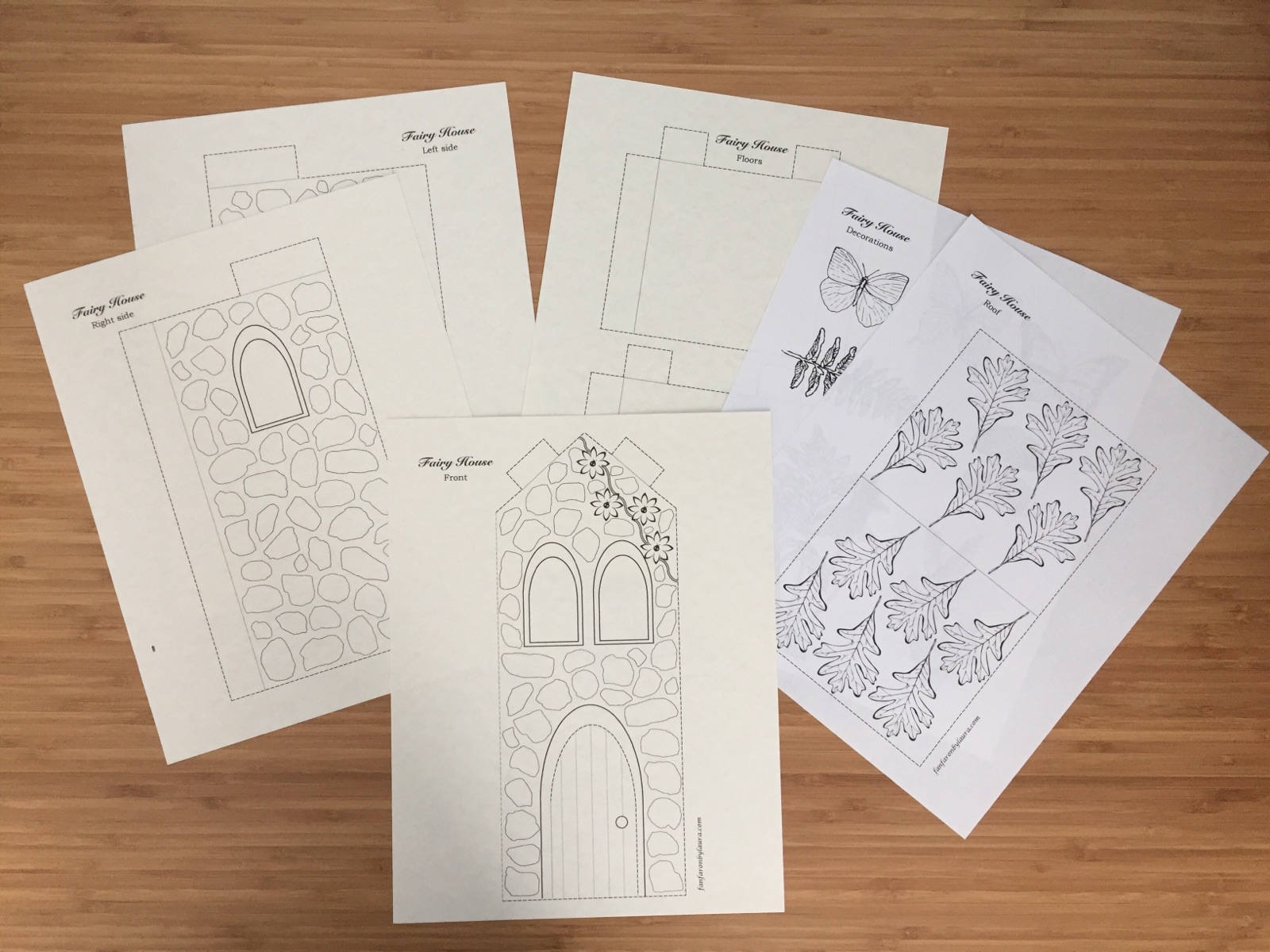Fairy House Printable Papercraft - Etsy